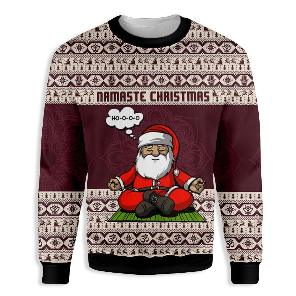 NAMASTE CHRISTMAS SWEATER EZ15 2610 All Over Print Sweatshirt