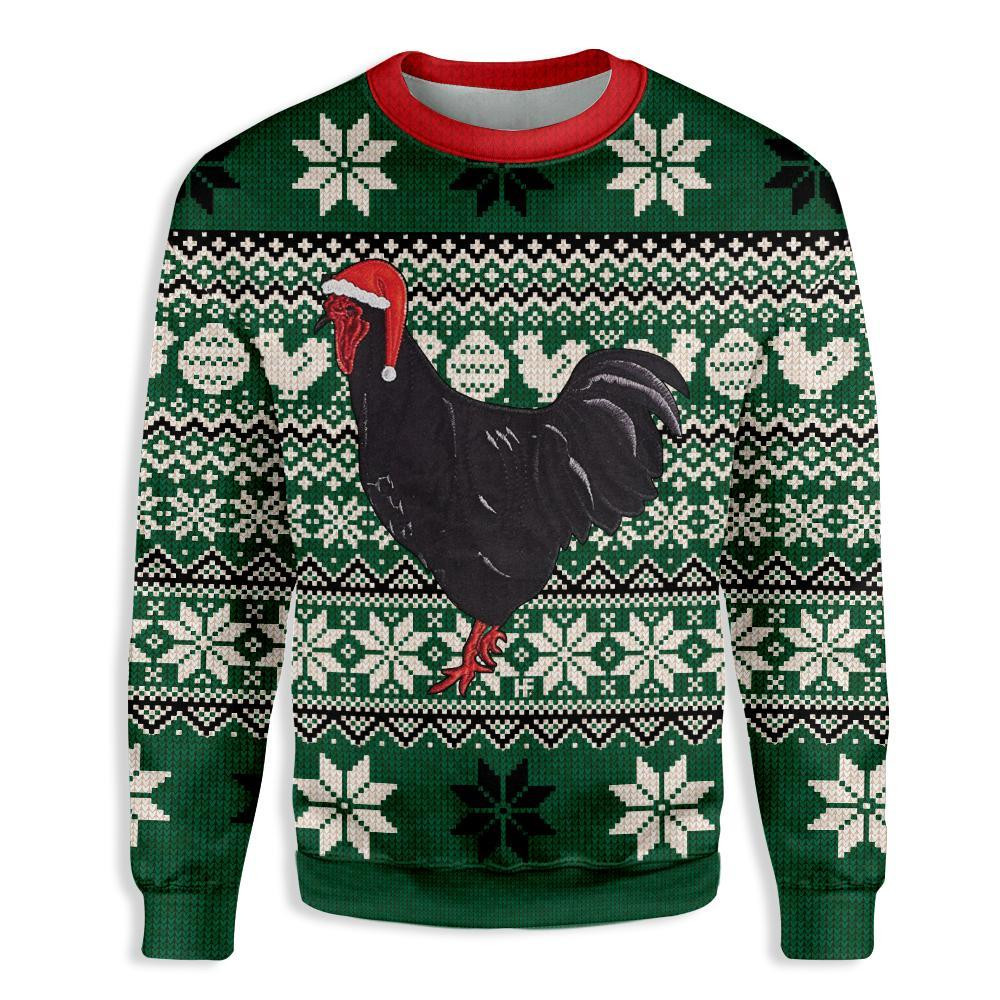Christmas Chicken Farmer EZ23 0910 All Over Print Sweatshirt