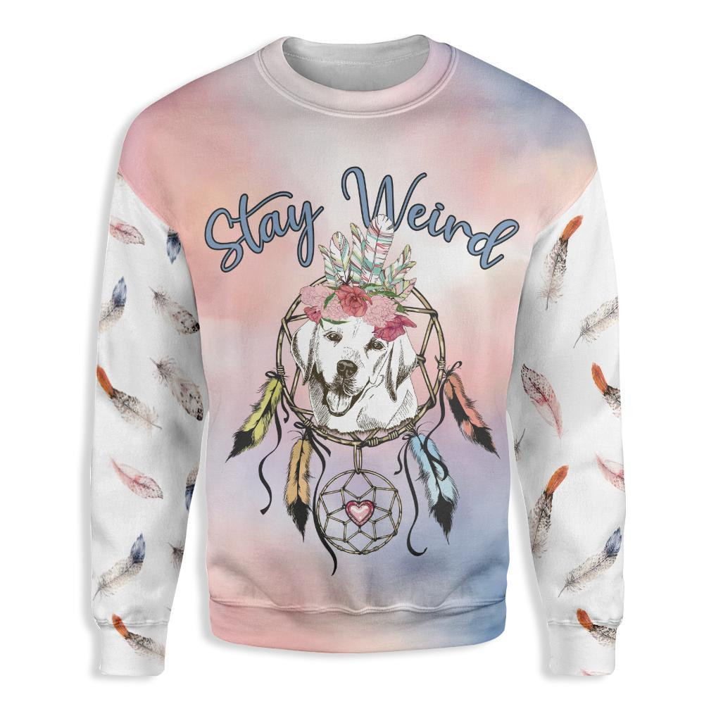 Stay Weird Boho Labrador Retriever EZ24 0910 All Over Print Sweatshirt
