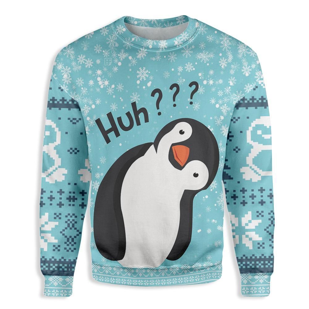 Penguin Huh Ugly Christmas EZ20 0910 All Over Print Sweatshirt