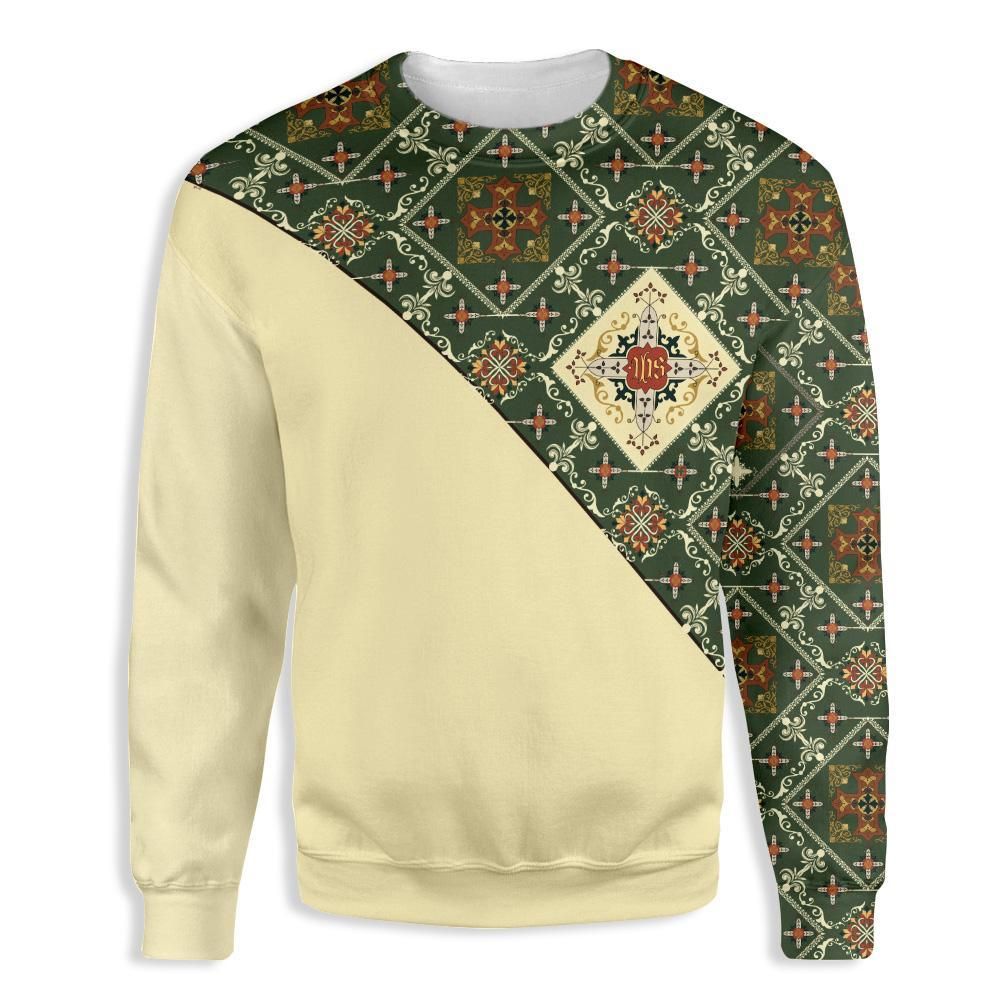 Jesus Hominum Salvator EZ31 0403 All Over Print Sweatshirt