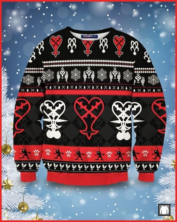 Christmas Gift Kingdom Heartless Symbol Sweater PANWS0023