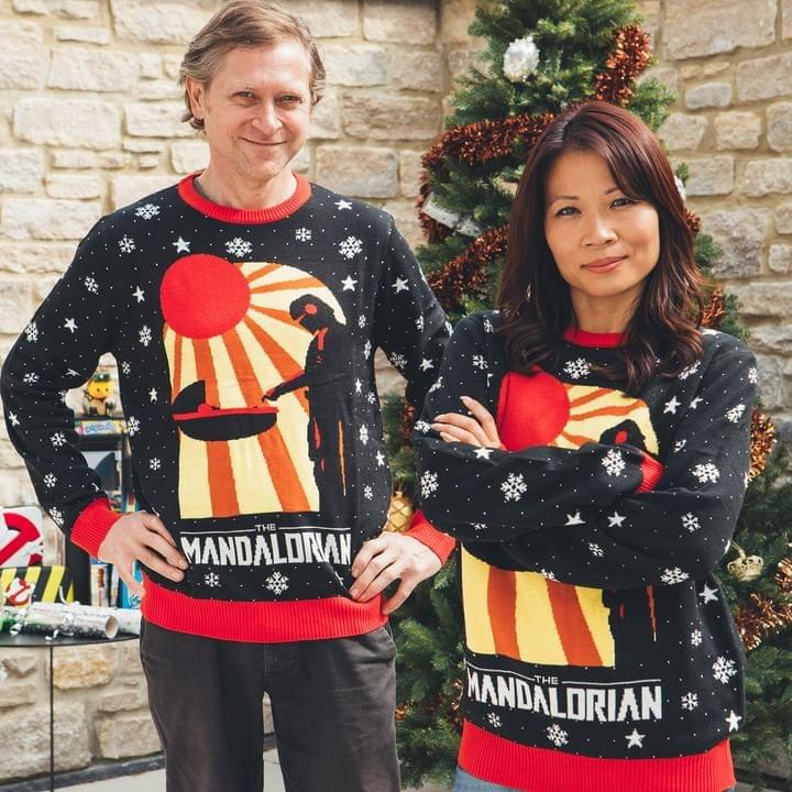 Christmas Gift For Couple Mandalorian Sweater PANWS0035