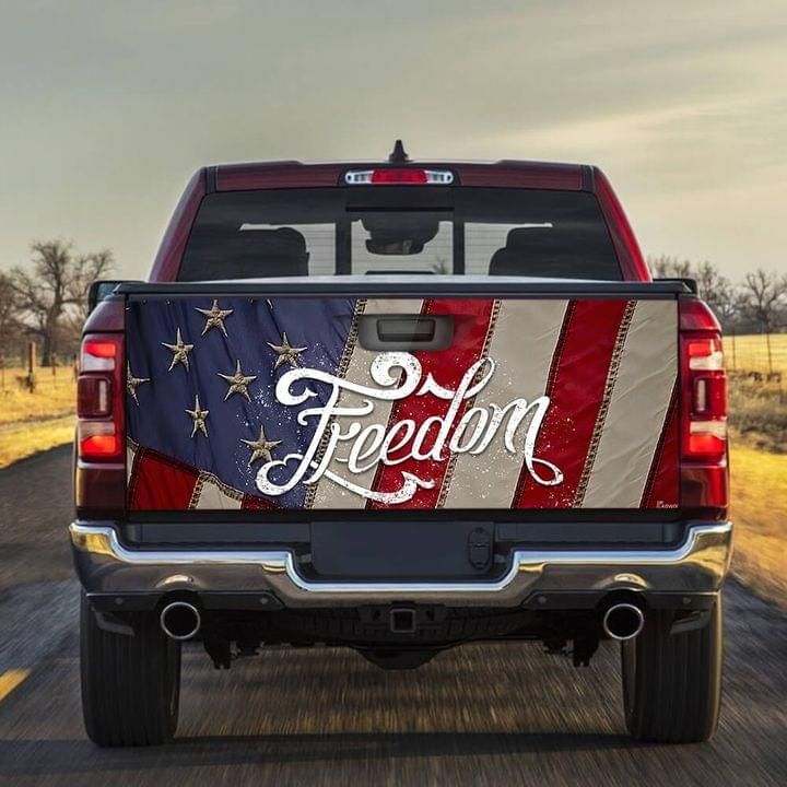 Freedom American Truck Decal Sticker