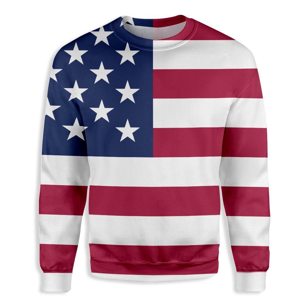 American Flag EZ20 0810 All Over Print Sweatshirt