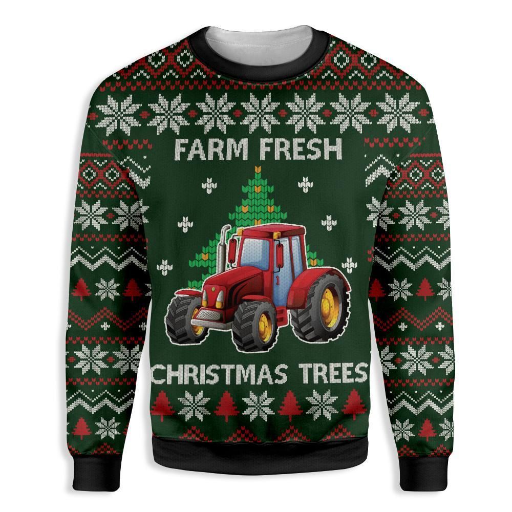 FARM FRESH CHRISTMAS SWEATER EZ15 1510 All Over Print Sweatshirt