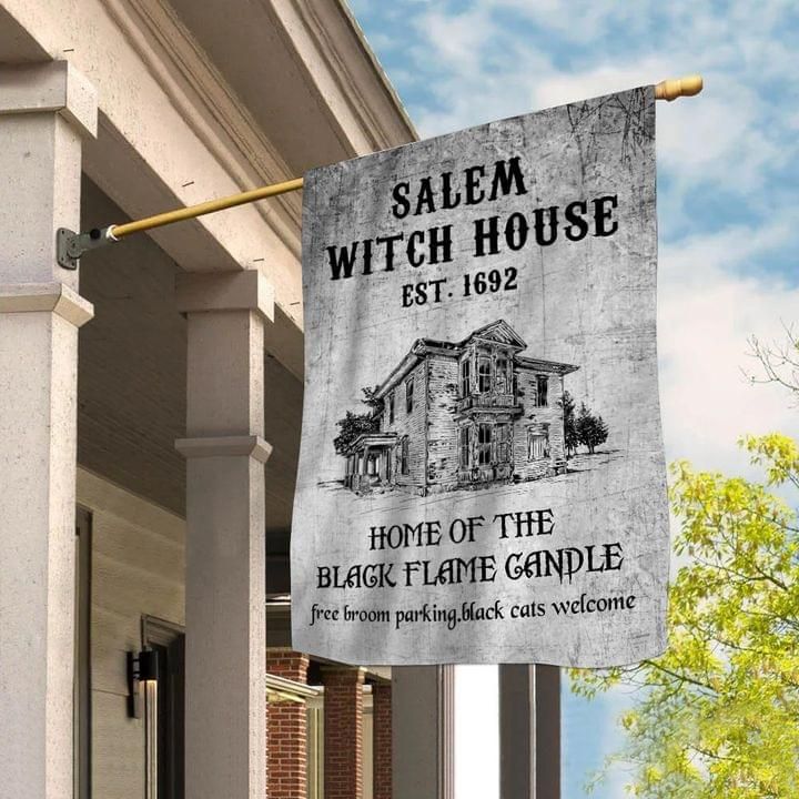 Witch House Flag Salem Witch House Home Of The Black Flame