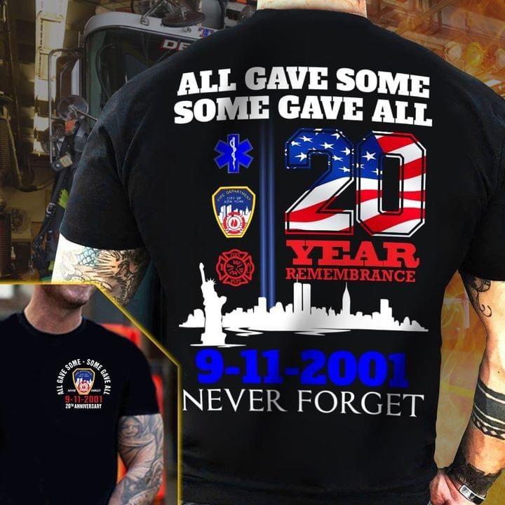 Anniversary 20th Independence Day American T-shirt Never Forget
