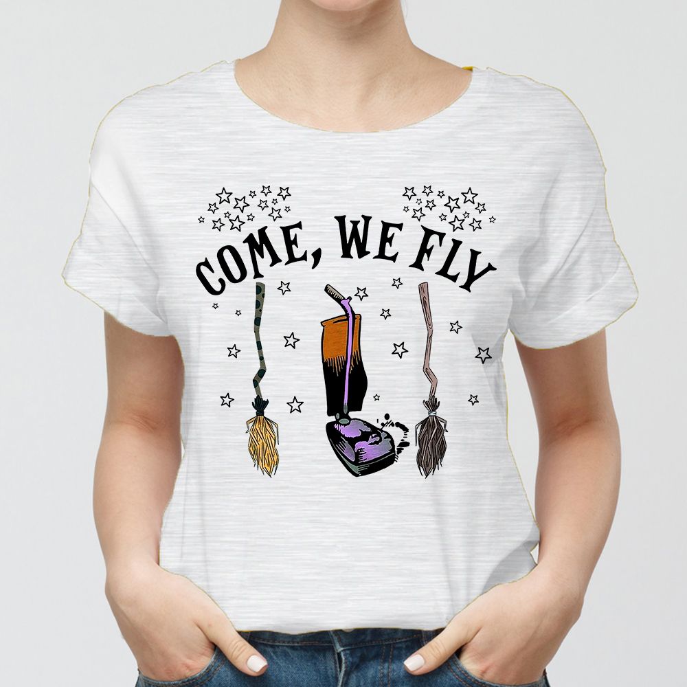 Witch Broom Tshirt Come We Fly PAN2TS0149