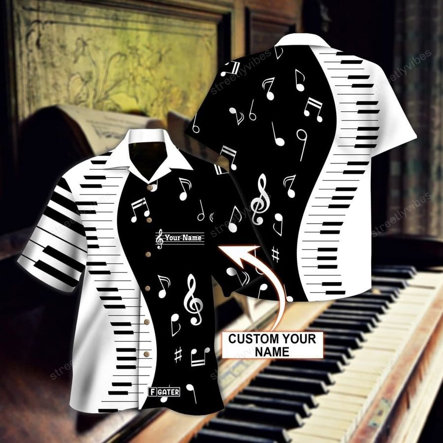 Personalized Piano Hawaiian Shirt