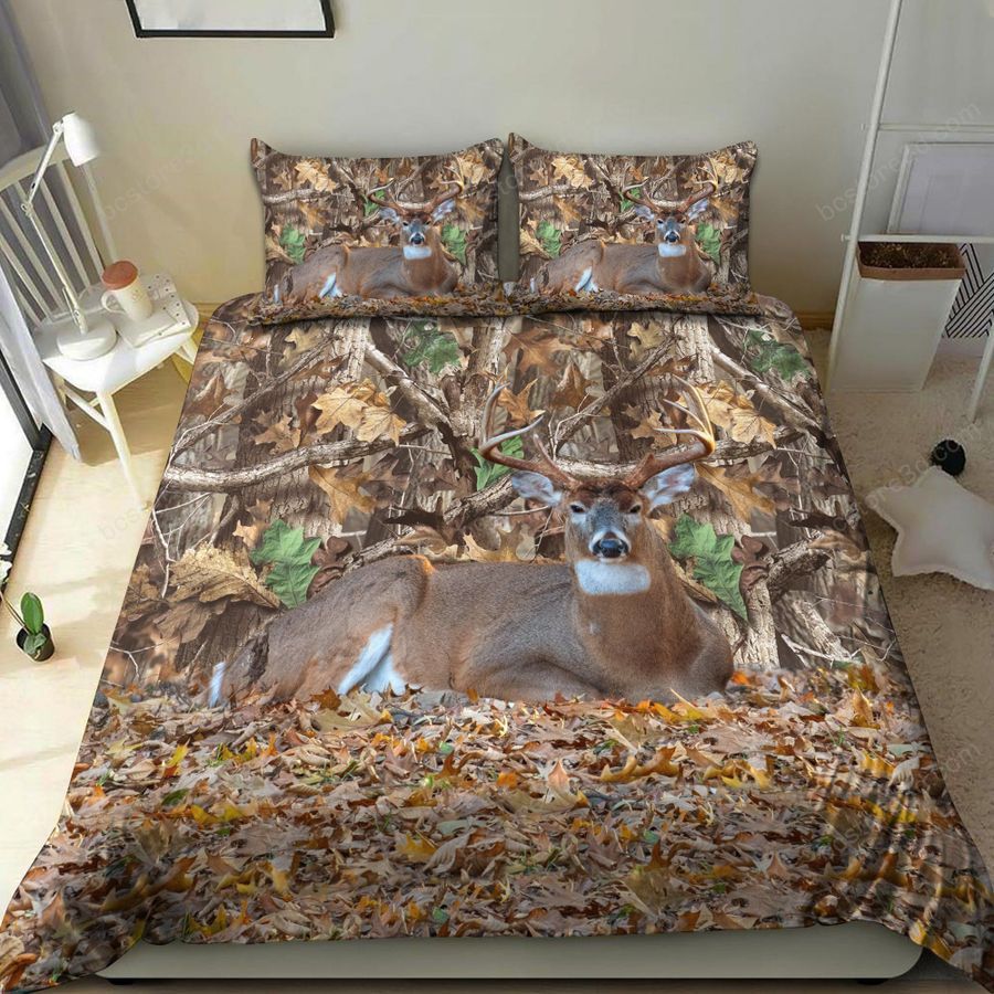 Deer Lying In The Forest Bedding Set