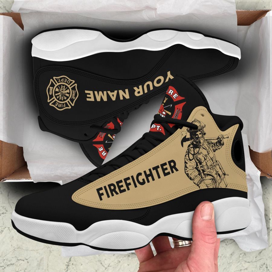 Personalized Firefighter Jordan 13 Shoes Logo Firefighter