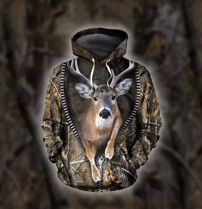 Deer Hunting Appearance 3D Hoodie Full Printing