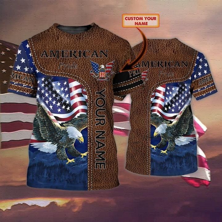 Personalized American Pride Eagle T-shirt