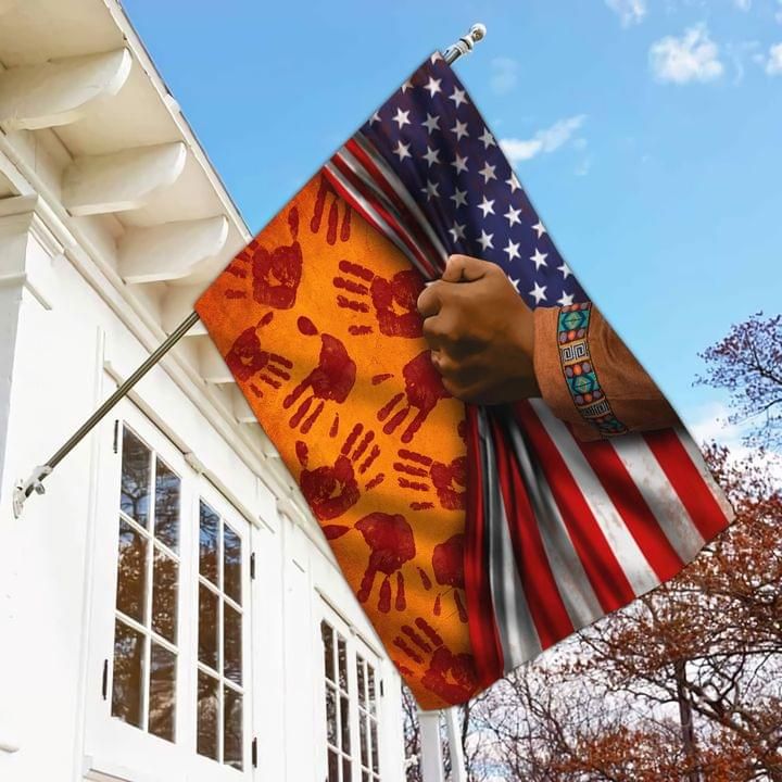 Hands African American House Flag