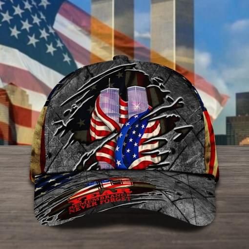 Patriot Day Firefighter American Cap Never Forget
