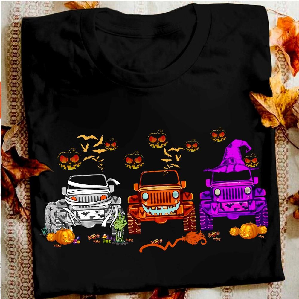 Jeep Truck Halloween Pumpkin T-shirt