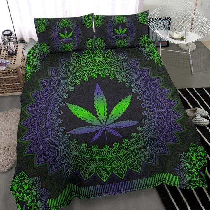 Cannabis Mandala Bedding Set