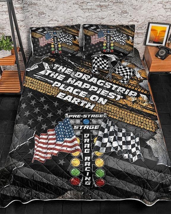 Racing American Quilt Set The Dragstrip The Happiest Place On Earth