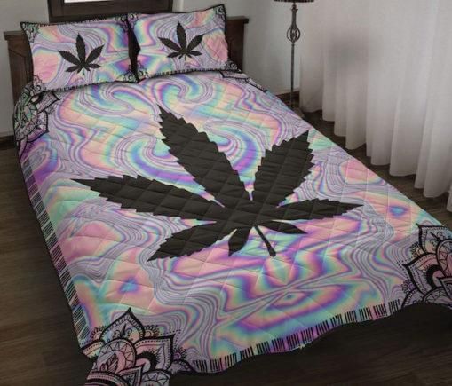 Cannabis Mandala Color Quilt Set