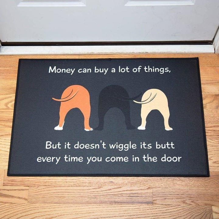 Butt Dog Doormat Money Can Buy A Lot Of Things PANDM0006