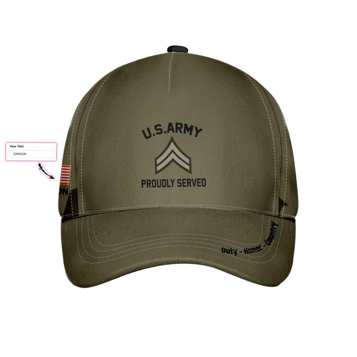 Custom Us Army Cap