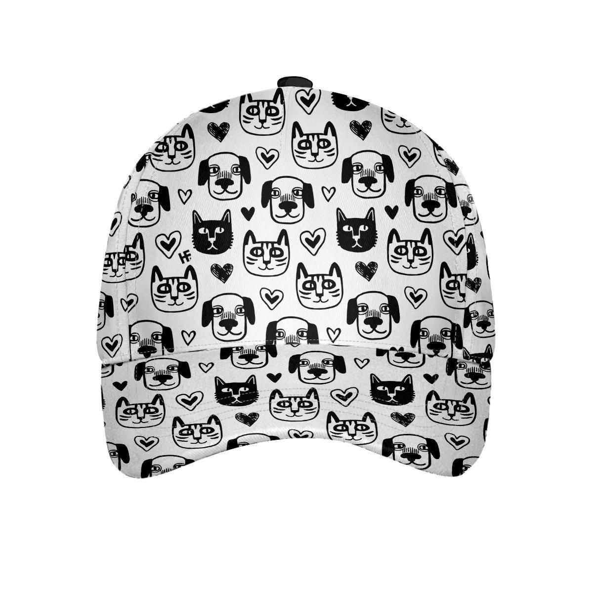 Seamless Pattern With Cute Animals Classic Cap