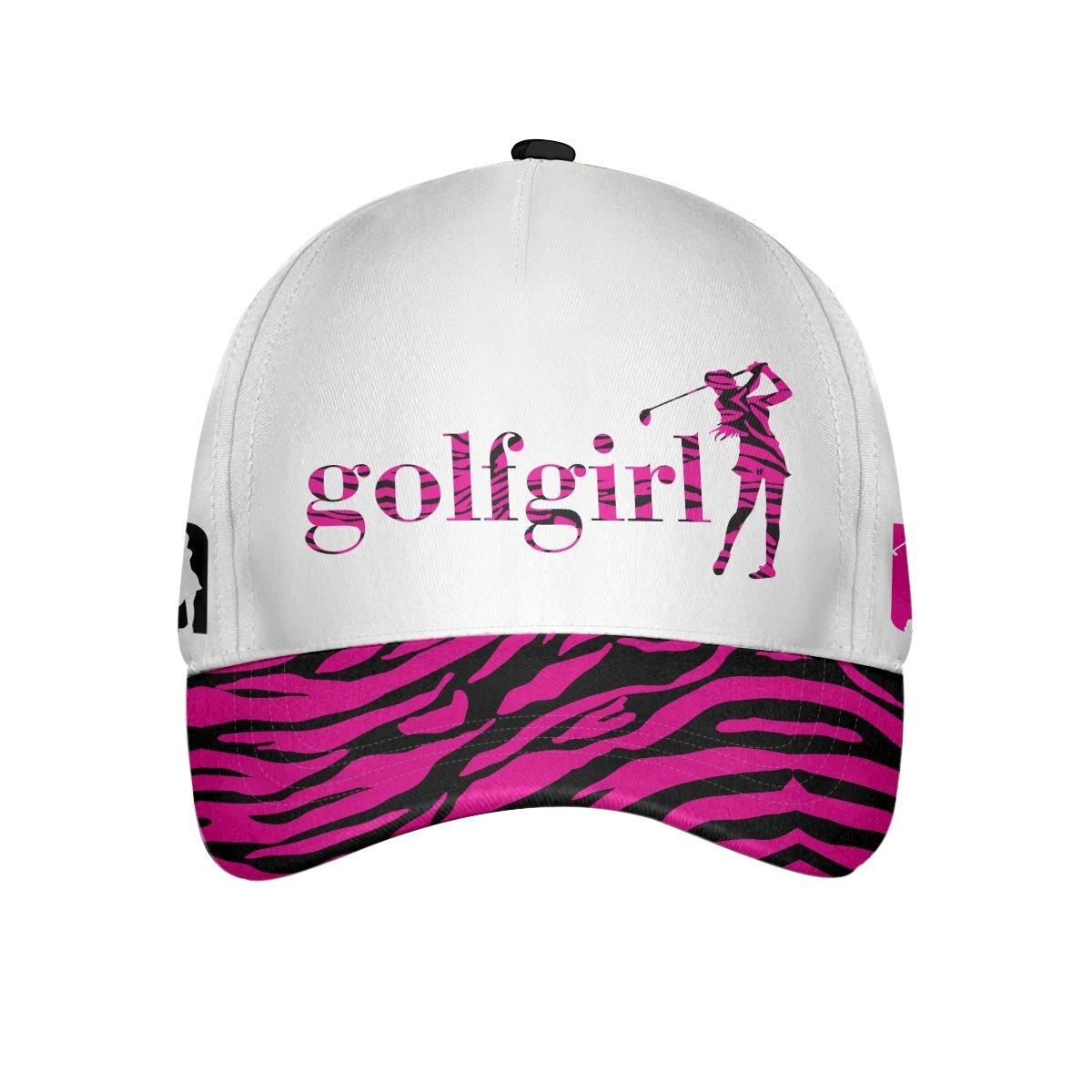 Golf Girl Zebra Print Patten Cap