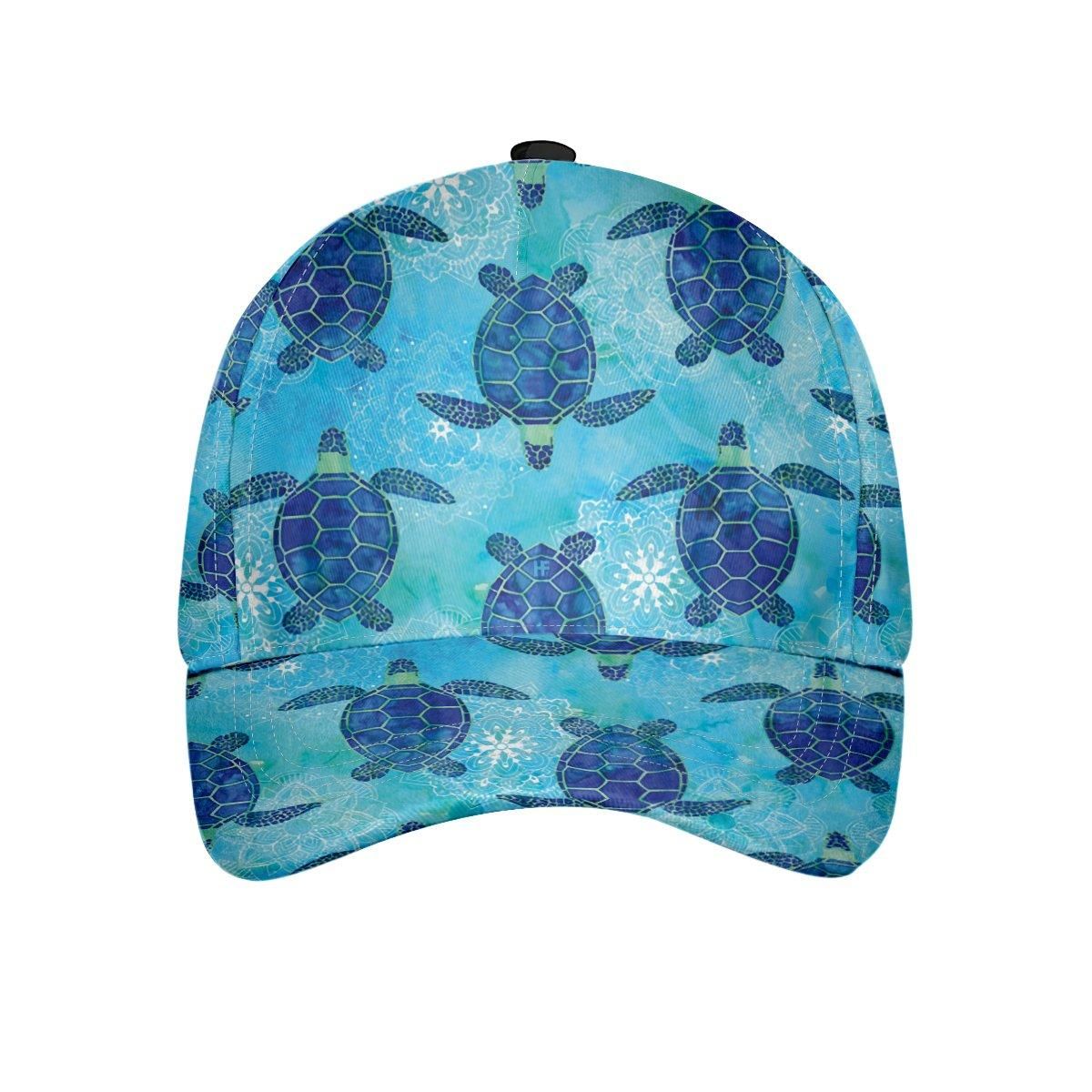 Sea Turtle Mandala Pattern Cap