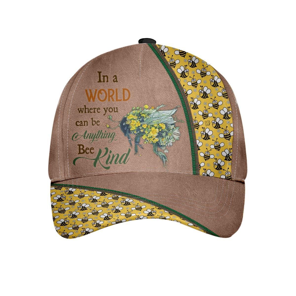 Bee In A World Bee Kind Cap