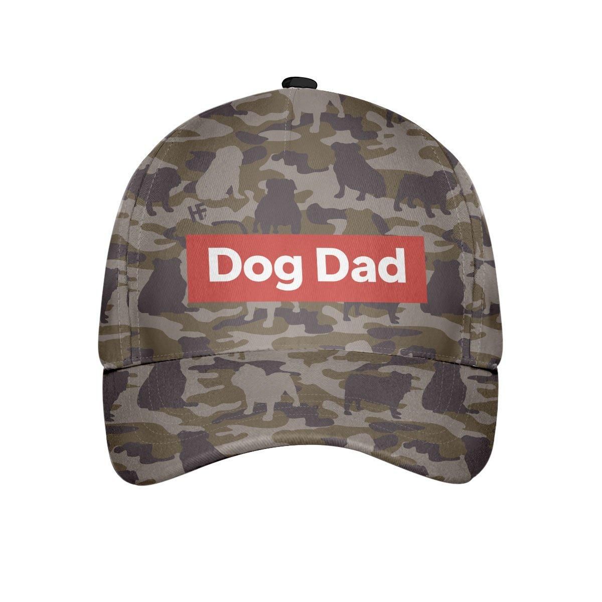 Dog Dad Bulldogs Camouflage Cap