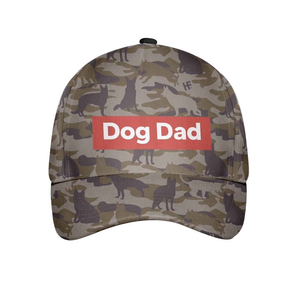 Dog Dad German Shepherd Camouflage Cap
