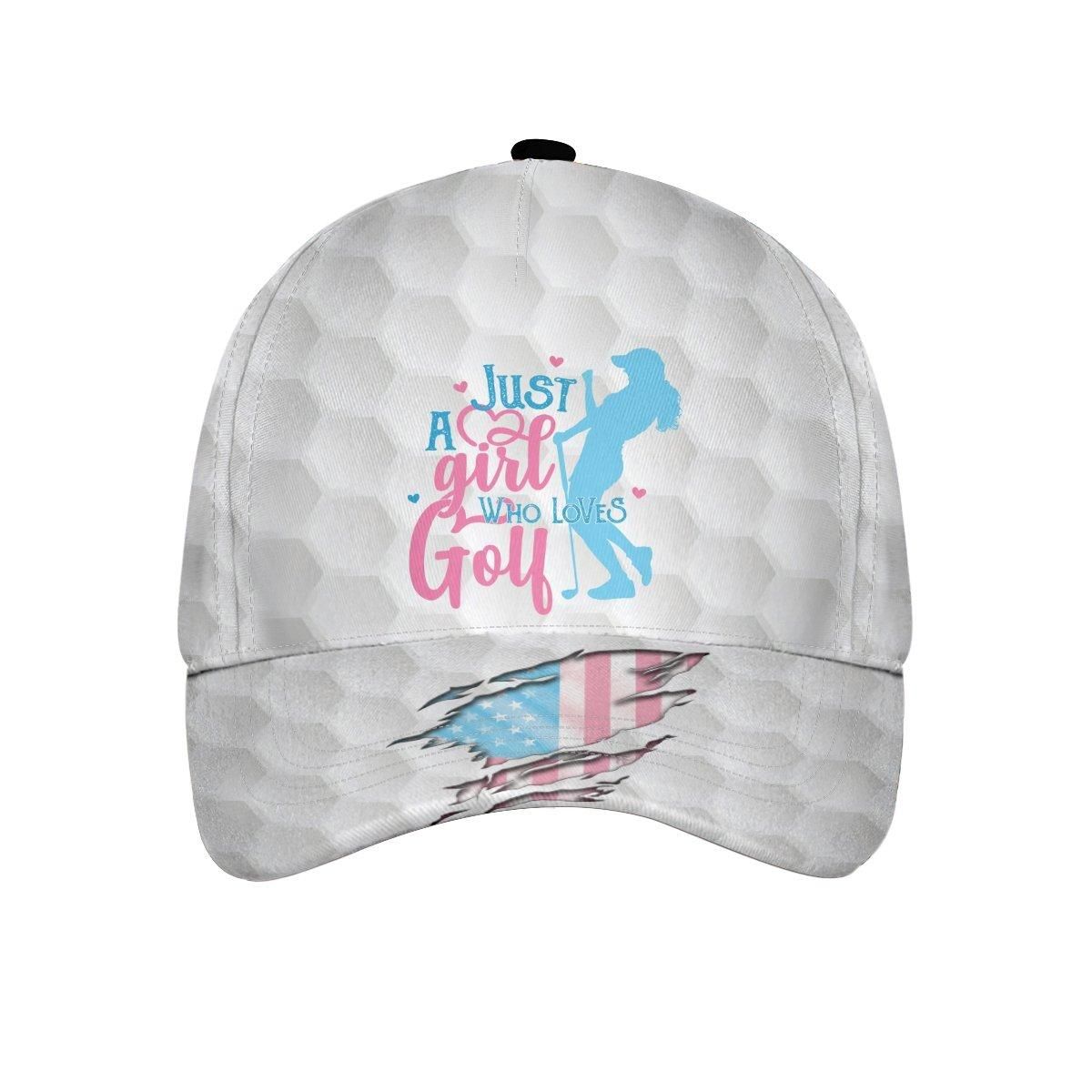 Just A Girl Who Loves Golf, American Golf Girl Cap PANCAP0017