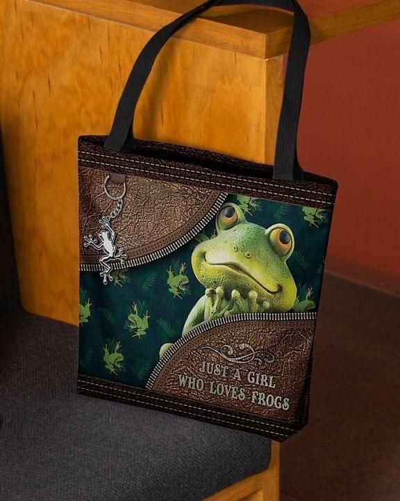 Frog Tote Bag Just A Girl Who Love Frogs PAN