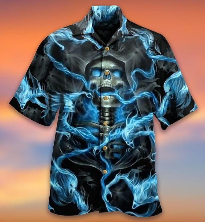 Skull Smoke Hawaiian Shirt