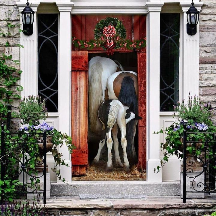 Christmas Gift Horse Ass Door Cover PANDC0015
