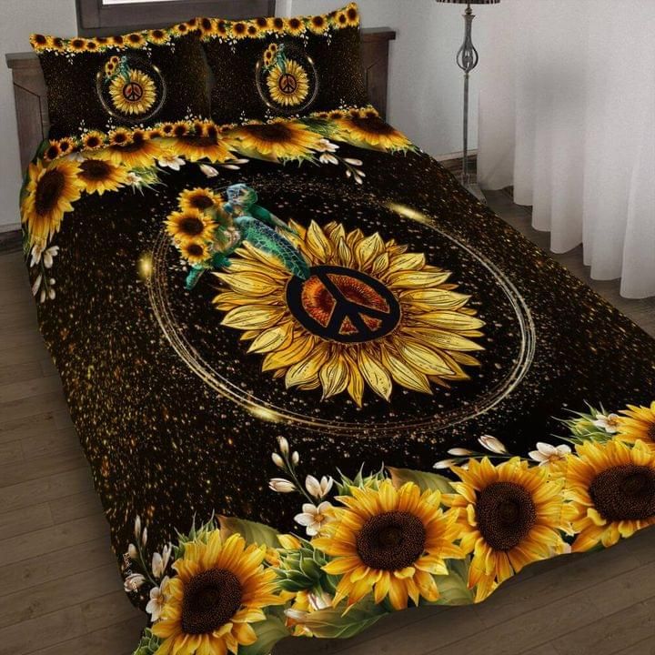 Hippie Sunflowers Quilt Set