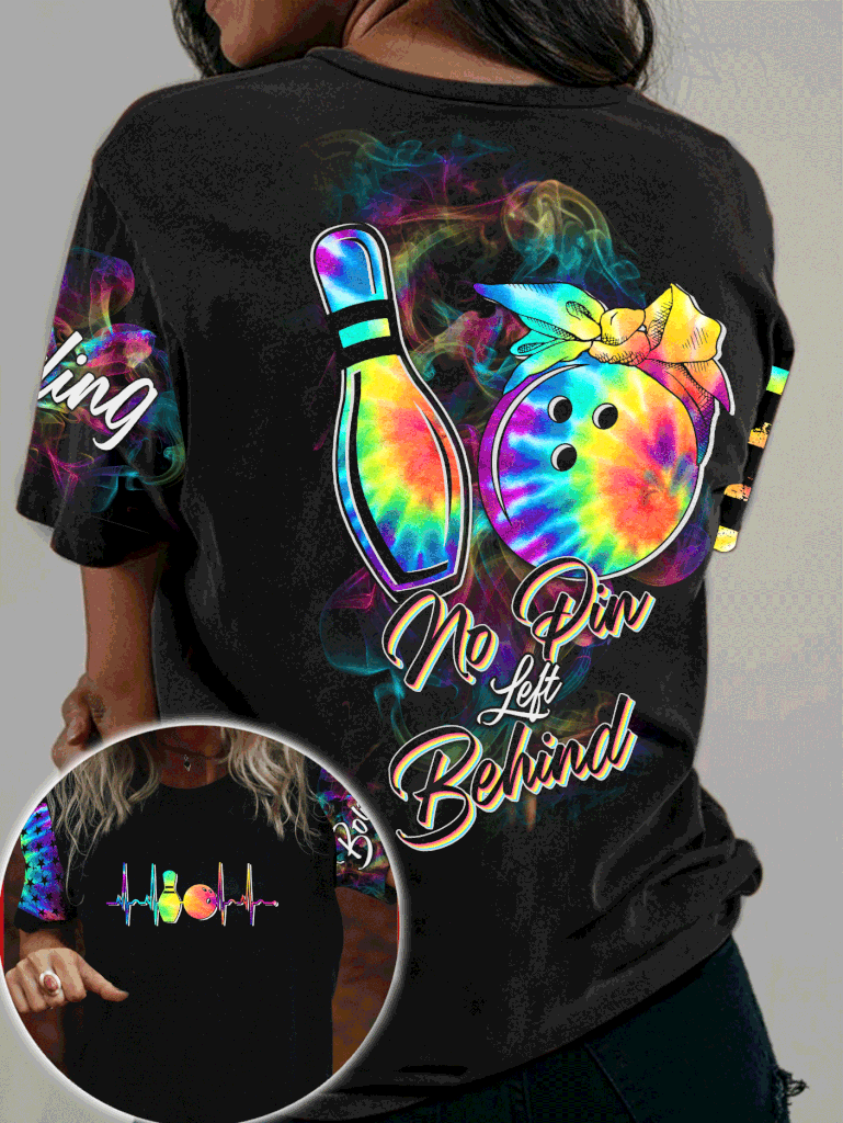 Colorful Bowling 3D T-shirt No Pin Left Behind P303 PAN3TS0033