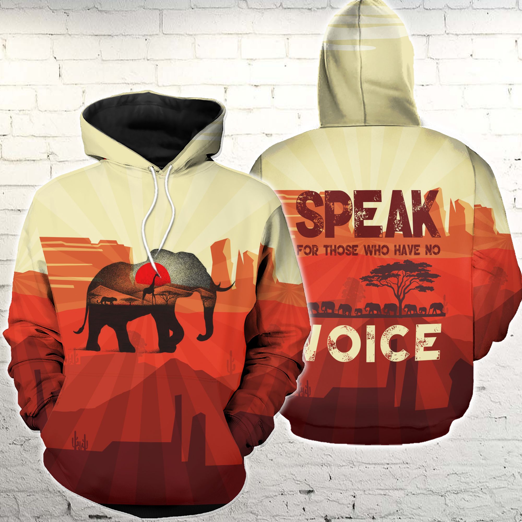 Speak For Those Elephant 3D All Over Printed PAN3HD0030