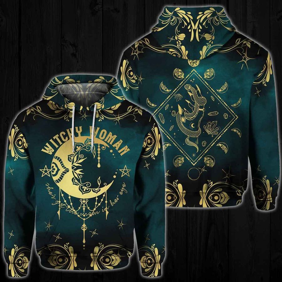 Witchy Woman Moon 3D Hoodie