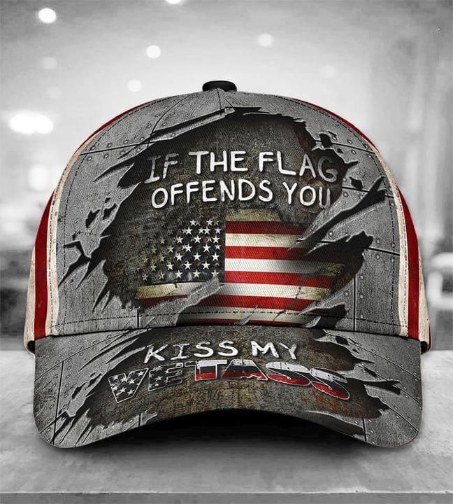 American Veteran Cap If The Flag Offends You Kiss My Vetass