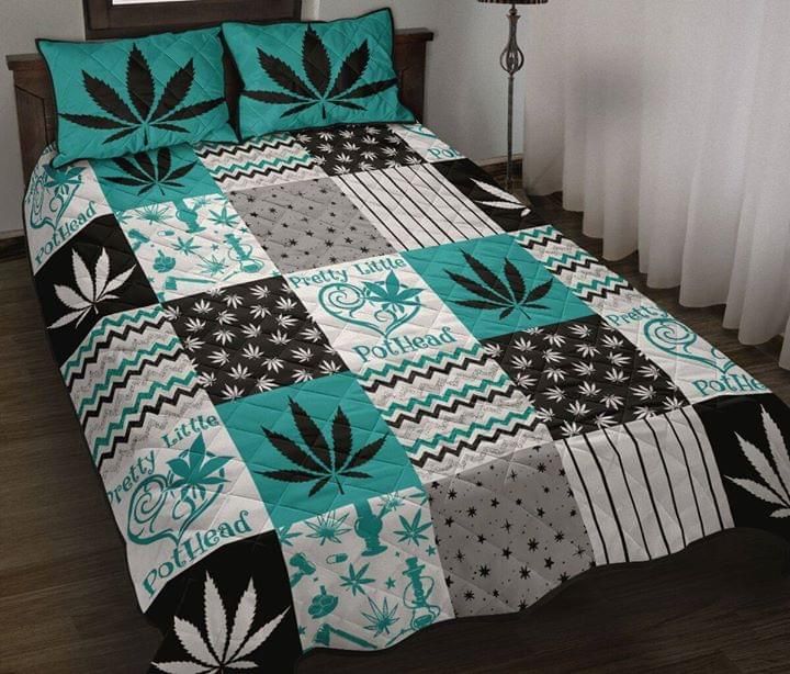 Weed Pattern Quilt Set Pretty Little PotHead