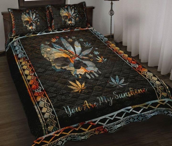 Skull Weed Quilt Set You Are My Sunshine PANQBS0056