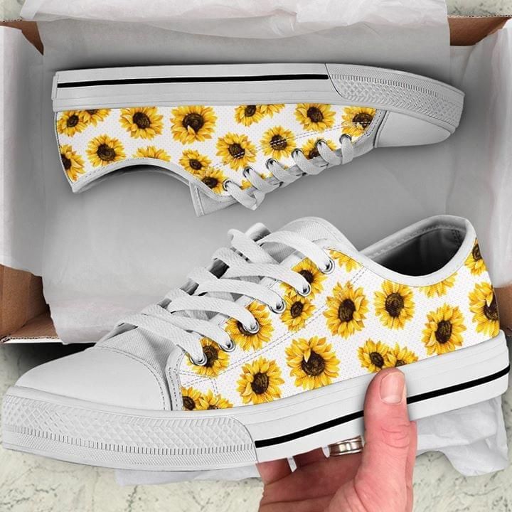 Sunflower White Low Top Shoes