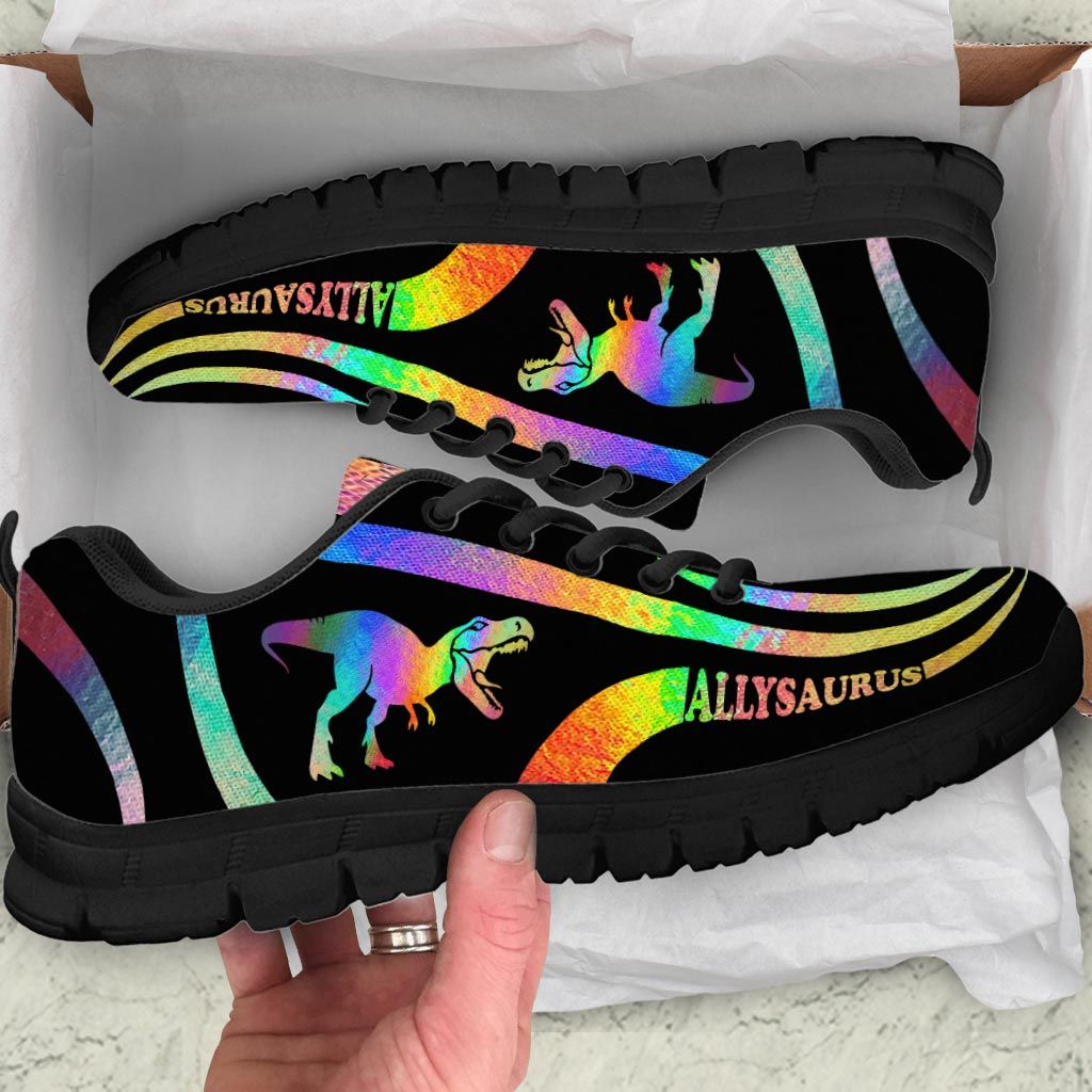 Allysaurus Dinosaur Rainbow Sneakers