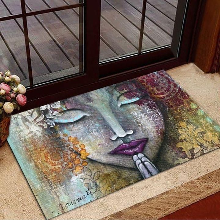 Painting Girl Praying Doormat PANDM0025