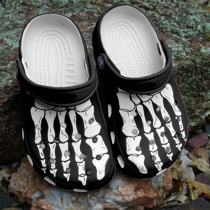 Halloween Costumes Skeleton Feet Halloween Crocs Classic Clogs Shoes PANCR0074