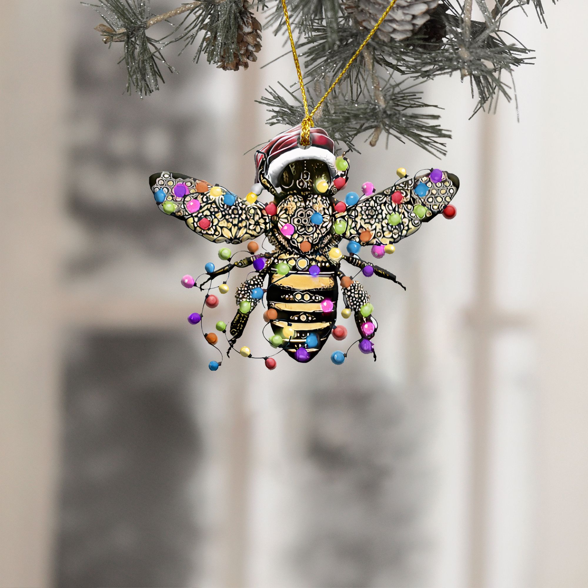 Christmas Bee Ornament P303 PANORPG0118