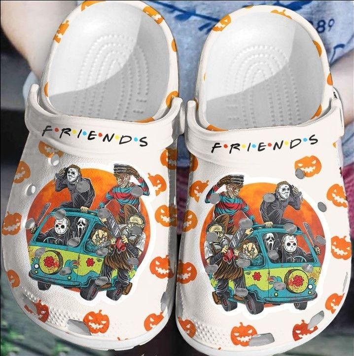 Friends Horror Movies Halloween Crocs Classic Clogs Shoes PANCR0109