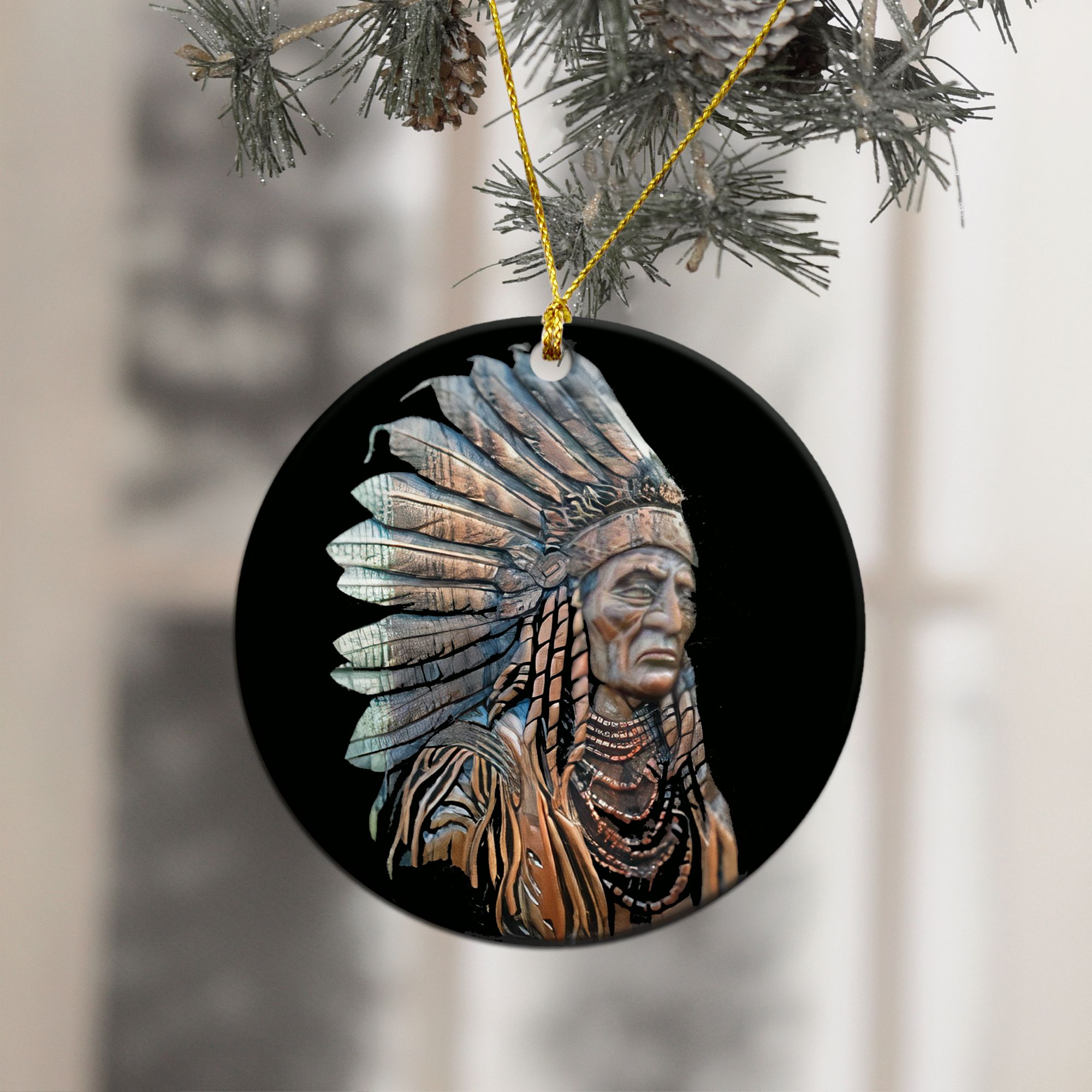 Personalized Native American Christmas Ornament Trail Of Tears PANORPG0368
